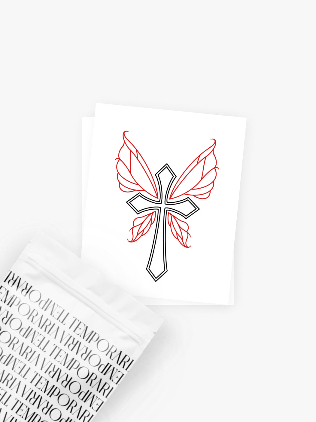 Butterfly gothic cross